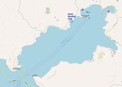 Lakki Port and bay, Leros island